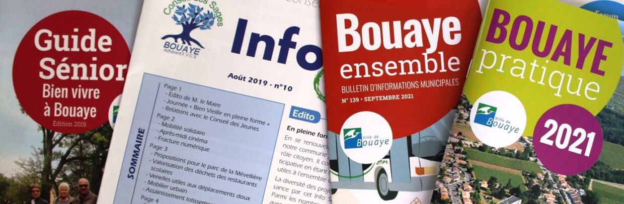 Publications diverses de la Ville de Bouaye